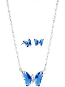 Caja de luz para mujer, circonita cúbica, plata pura sobre latón, 2 unidades.Juego de joyas - 1 - Ver 5
