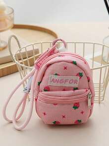 Túi mini vải bố mùa hè mới, túi đeo chéo nữ, túi đựng điện thoại in họa tiết tối giản, túi vải độc đáo cho nữ, ví mini, ví cầm tay, ví nhỏ, ví móc khóa, ví đeo cổ tay, ví đựng tiền xu - Nhiều màu - Xem 3