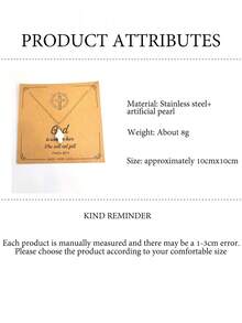 1 buc. Colier vintage occidental francez minimalist, la modă, luxos, elegant, rafinat, de înaltă calitate, cu perle naturale de apă dulce, cruce din oțel titan, bijuterii din aur pentru femei, potrivit pentru zi cu zi, întâlnire, petrecere, seară, vacanță, cadou pentru familie, prieteni, mamă, soție, cupluri, dragoste, Anul Nou, Crăciun, Ziua Îndrăgostiților, ambalaj rafinat.