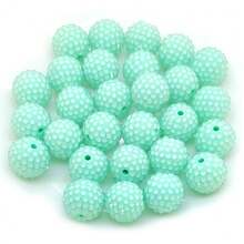 10pcs 20mm Large Size Rhinestone Disco Ball Beads Round Spacer Color Charms For Jewelry Bracelet Necklace Bag Chain Making Crafts Beading Pen Supplies