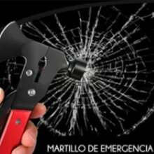 Multi Purpose Tool Axe Stainless Steel Portable Outdoor Camping Safety Hammer Anodized Aluminum Handle - Rojo - Ver 8
