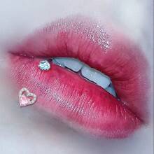 1 Piece Soft Clay Ball Lip Ring Personality Cool Punk Butterfly  Horseshoe Ring Lip Stud Nose Ring Piercing - 拉絲藍蝴蝶 - 查看 6