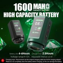 T-Rex 1 Set Tattoo Kit, Wireless Rotary Tattoo Pen Set, Adjustable 7-Liner Tattoo Machine, 1600mAh Power Supply, Smart Display - 彩色 - 查看 4