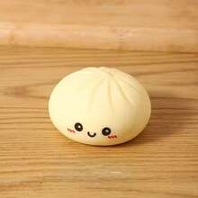 Stress-Relieving Gadget: A Giant, Bouncy Steamed Bun/Fried Dough Stick That Mimics The Texture Of Steamed Dumplings And Fried Dough Sticks. A Slow-Rebound, Stress-Relieving Gift For Students. - Một chiếc bánh bao hấp trong túi OPP (phiên bản mặt cười) - Xem 2