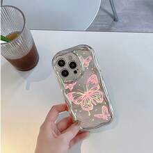 Diseño estético de mariposa rosa. Esta elegante funda es compatible con los modelos  16, 15, 14 Pro Max, 13, 12, 11, XR y XS Plus. Fabricada en silicona TPU, ofrece protección contra golpes y caídas, además de una sensación superior. Es un regalo ideal para familiares, amigos y seres queridos, y una elección perfecta para Navidad. cubiertas, funda de teléfono, fundas de teléfono, funda de , funda de  17 pro, funda de  16, navidad, funda de  17 pro max, funda de  17, fundas de , funda de  15,  17 pro max, fundas para , funda de  16 plus, regalos de navidad, funda de  13, funda de teléfono de navidad, funda de  16 pro, funda de teléfono  15, funda de teléfono  13, funda de  131, rosa, funda de teléfono rosa, regalos, malvado, regalos para mujeres - Plateado - Ver 5
