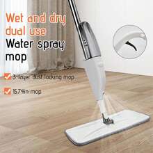 Spray Mop With Refillable Bottle, 360° Rotating Floor Cleaning Mop - trắng - Xem 4