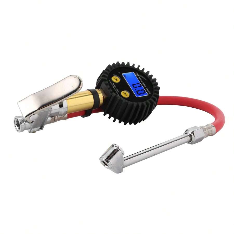 Medidor de Presión de Llantas, 3-200PSI Inflador de Llantas Digital Universal Medidor de Presión de Llantas de Alta Sensibilidad para Probador de Presión de Llantas para Autos Y Motocicletas - negro - Ver 1