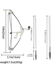1 Set Outdoor Hunting Archery Equipment Mini Compound Bow Kit, Suitable For Archery Enthusiasts As Mini Practice Assistant, Shooting Training With Small Arrows, Portable Mini Compound Bow, Outdoor Leisure Competitive Shooting Toy