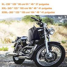 Funda para Moto Cubia de la Motocicl  - Cubia para Motocicls Funda para Motocicl Impermeable Protección contra el Polvo UV Escoros a y Clima XL 9pulgadas - - como en la foto - Ver 3