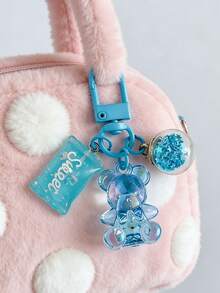 Porte-clés pendentif en forme d'ours en peluche, porte-clés en forme de bonbon, accessoires de téléphone - Porte-clés pendentif en forme d'ours en bonbon, peut être accroché aux sacs, aux clés - Cadeau parfait pour les camarades de classe et les amis, mini réaliste, style minimaliste, cadeau de mariage et de fête idéal, peut également être utilisé comme accessoire pour sac à main de femme, porte-clés, cadeau de la Saint-Valentin, convient à la famille, aux amis, aux collègues, à l'amant, aux camarades de classe - Multicolore - Voir 8