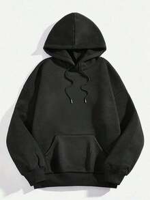 Sudadera con capucha para hombre de 1 pieza: mezcla de algodón y poliéster, estampado exquisito, adecuada para exteriores, ideal para desplazamientos en otoño e invierno. - Blanco - Ver 7