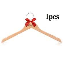 [Customized] Natural Solid Wood Hanger - Carved With Your Exclusive Logo Wooden Rotating Clothes Hanger For Clothing Store Wardrobe, Wooden Clothes Rack, Non-Slip Closet Organizer, Adult Wooden Hanger, Suitable For Wedding,Multi-Functional,Adjustable, Ornamental,Reusable,Exquisite,Adorable,High-Quality,Modern,Colorful,Cute,Comfortable,Stylish,Custom,Personalized,Unique,Ideal Gifts For Him,Ideal Gifts For Her,Boyfriend,Girlfriend,Dad,Mom,Family,Friends,Son,Daughter,Office,Tea Room,School,Home,Home Refresh,Customized Hangers & Racks - Bow Hanger - View 22
