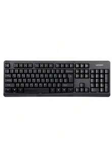 Lenovo 2.4GHz Wireless Keyboard And Mouse Combo: Portable, Matte Finish, Multi-Level Sleep Mode, High-Precision Optical Tracking Engine, Suitable For Laptops, Desktops, All-In-Ones And Office Use. - Black - View 7