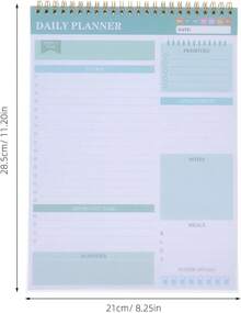 SOLUSTRE Planificador Diario Espiral Sin Fecha Cuaderno de Tareas y Notas con Cubierta PVC Resistente para Oficina y Casa - 1 - Ver 2