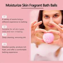 Set Hadiah Bom Mandi 6 Buah, Cepat Larut, Aroma Tahan Lama, Tersedia Berbagai Warna - Hadiah Natal yang Luar Biasa, Pengalaman Mandi yang Menyenangkan, Desain Menarik, Kemasan Tahan Lama, Hadiah Ideal - MultiWarna - View 5