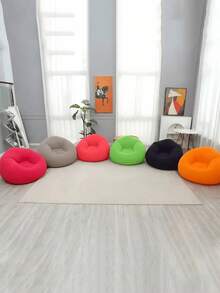 Bean Bag Chairs Inflatable Camping Chairs Inflatable Slouchy Sofa Blow Up Chairs Folding Portable Inflatable Chair For Living Room Bedroom Reading Room - Multicolor - View 6
