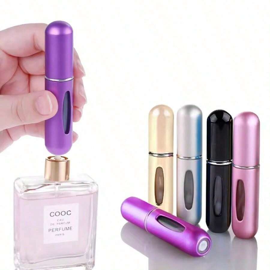 1pc 5ml Black Refillable Perfume - Travel-Size Refillable Perfume Spray Bottle A Portable Mini Empty Perfume Bottle, Ideal For Carrying When Going Out Suitable For Personal Use Or Gifting - 黑色 - 查看 1