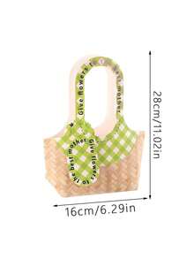 1pc High Quality Floral Handbag Packaging Material, Suitable For Valentine's Day, Small Business Supplies, Shopping Bags, Party Bags, Party Gift Bags, Craft Tote Bags, Party Gifts, Birthday Decorations, Party Gift Decorations, Wedding Decorations, Party Supplies (Flowers Not Included) - Multicolor - View 8