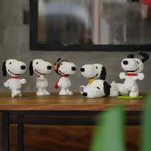 SNOOPY 1件装微粒积木，小型历史卡通动漫系列玩偶，女孩礼物，创意随机款式，新年礼物，情人节礼物，复活节礼物[随机款式] - 彩色 - 查看 2