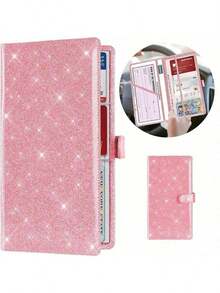 Portador de tarjeta de registro y del automóvil, organizador de compartimento de guantera para documentos de licencia vehicular, accesorios interiores del automóvil para mujeres, hombres y adolescentes, portador de documentos del automóvil resistente al agua para tarjetas y licencia de conducir - Multicolor - Ver 8