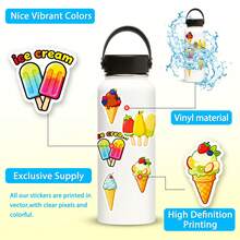 50pcs/Set Animal Stickers, Pig SeaTurtle And Other Animal Pattern Sticker Pack For Laptop, Water Bottle, Notebook, Skateboard, Guitar, Vinyl Stickers For School Teachers, Holiday Decorations, Graduation Decor, School Supplies, Back To School - Multicolor - View 6