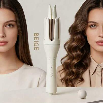 32mm Automatic Curling Iron Hair Curler Electric Rotating Hair Curler 3 Temperature Settings Smart Temperature Control For Perfect Curls Every Time & Anti-Scald, Fast Self Spinning Styling, Large Wave Curls Effortless Styling, Easy To Use,Suitable For Beginners,Perfect As A Valentine's Day Gift,Holiday Gifts Suitable For Women