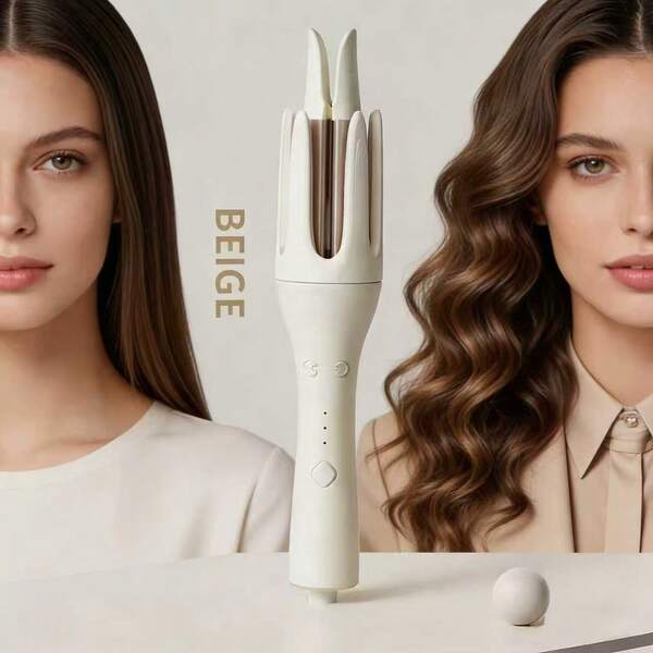 32mm Automatic Curling Iron Hair Curler Electric Rotating Hair Curler 3 Temperature Settings Smart Temperature Control For Perfect Curls Every Time & Anti-Scald, Fast Self Spinning Styling, Large Wave Curls Effortless Styling, Easy To Use,Suitable For Beginners,Perfect As A Valentine's Day Gift,Holiday Gifts Suitable For Women