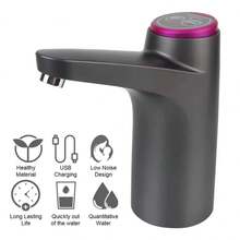 (Blanco)Dispensador de agua eléctrico automático, bomba de agua con barril USB, botella de agua, interruptor de botella para beber de galones, aparatos de tratamiento de agua - Blanco - Ver 4