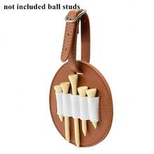 1pc Golf Spike Pouch, Outdoor Leather Golf Spike Storage Bag, Portable Golf Spike Holder - Ideal Gift For Golfers, Waist Hanging Storage Bag - Multicolor - View 13