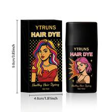 Ytruns 15ml Tinte de pelo temporal con pincel, crema de tinte de pelo lavable al instante, fácil de crear destellos coloridos, aplicación conveniente, adecuado para maquillaje de moda diario, maquillaje de festival, juego de roles, fiesta nocturna y fotografía - Multicolor - Ver 7