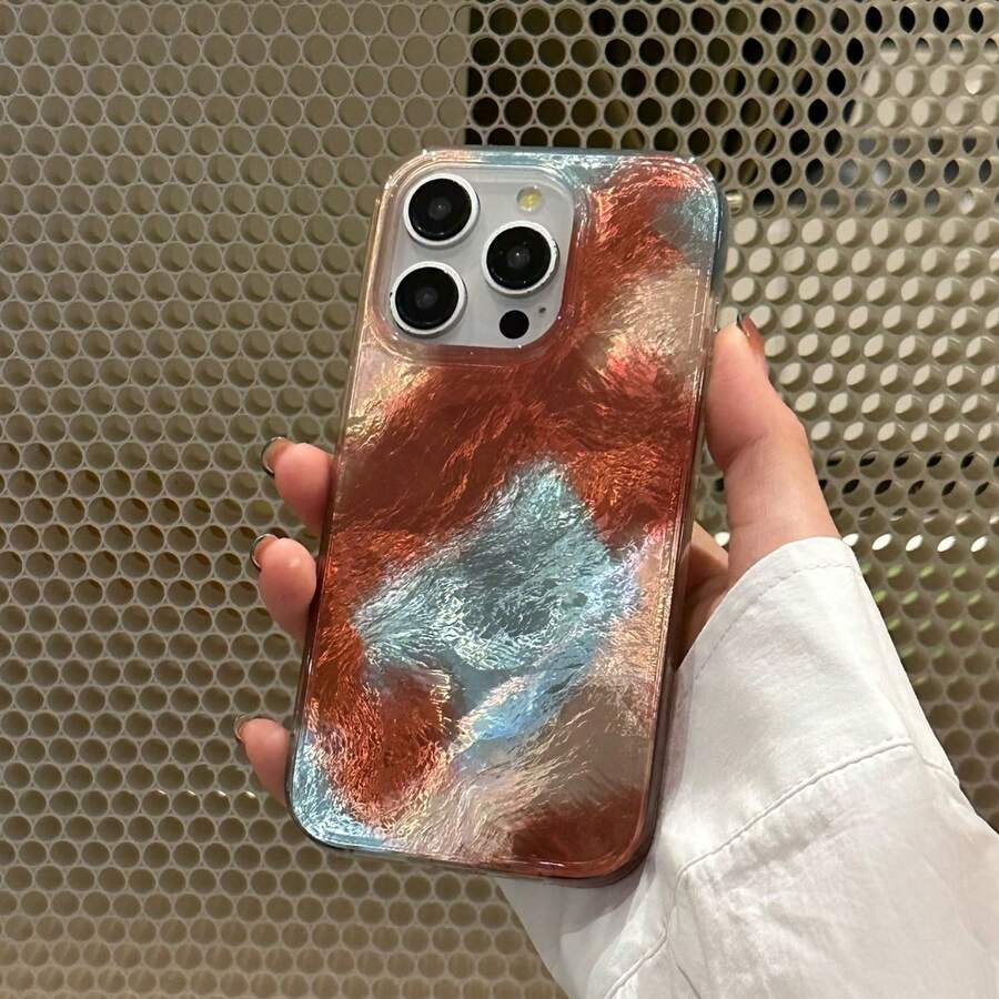 时尚豹纹扎染渐变手机壳，兼容 17 Pro Max/17 Air/16 Pro Max/15 Pro Max/14 Pro/13 Pro/12/11，男女/中东地区均可定制。