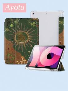 1 Stück Retro Sonnen Patchwork Muster Tablet Hülle & Kindle E-Book Hülle kompatibel mit IPad 10. Generation, IPad 10.2/Mini6/Mini7/9.7 Zoll, kompatibel mit Samsung Galaxy Tab A9 Plus, Kindle (11. Generation-2024 Release)(6 Zoll), Kindle Paperwhite 12. Gen 2024, perfektes Geschenk zu Weihnachten und Geburtstag, süße Mädchen Tablet Hülle - Verschiedenfarbig - Übersicht 4