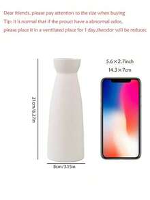 1个装饰花瓶 - 侘寂/乡村风格家居装饰，奶油白，3种尺寸可选，适合插花、家居装饰、房间装饰，玻璃花瓶 - 彩色 - 查看 10