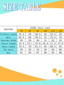 少女休闲圆领字母印花短袖上衣和工装裤套装，夏季 - 紫色 - 查看 5