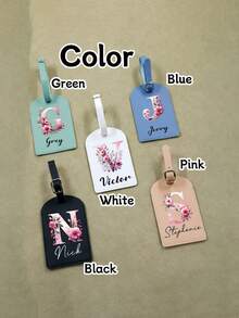 Customized Name Luggage Tag, Personalized Luggage Label, Customizable Suitcase Tag, Personalized Luggage Tag, Backpack, Birthday Gift, Travel Essentials, Boy, Girl, Couples - Multicolor - View 5