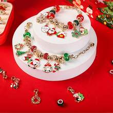 Calendario de Adviento de Navidad : 24 Días Calendario de Cuenta Regresiva, Cuentas para Juego de Pulseras con Joyero con Regalos para Niñas - 1 - Ver 6