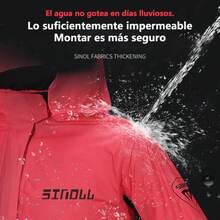 Trae de impermeable para mueres motociclistmpermeab para Moto Refleante con Capuca Cubasquero  Reflectante Motociclista Impermeable para a Motociclista - Transmisión2XL - Ver 3