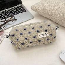 1pc Makeup Bag Red Grey Brown Green Blue Little Heart Cosmetic Bag, Lipstick Pack,Women Bags For Make Up , Small Bag Storage Makeup Case,Travelling Bags For Ladies,Pencil Case Daily Big Large Capacity Makeup Brushes Holder Travel Toiletry Bag Organizer Make Up Bag, Pencil Pouch