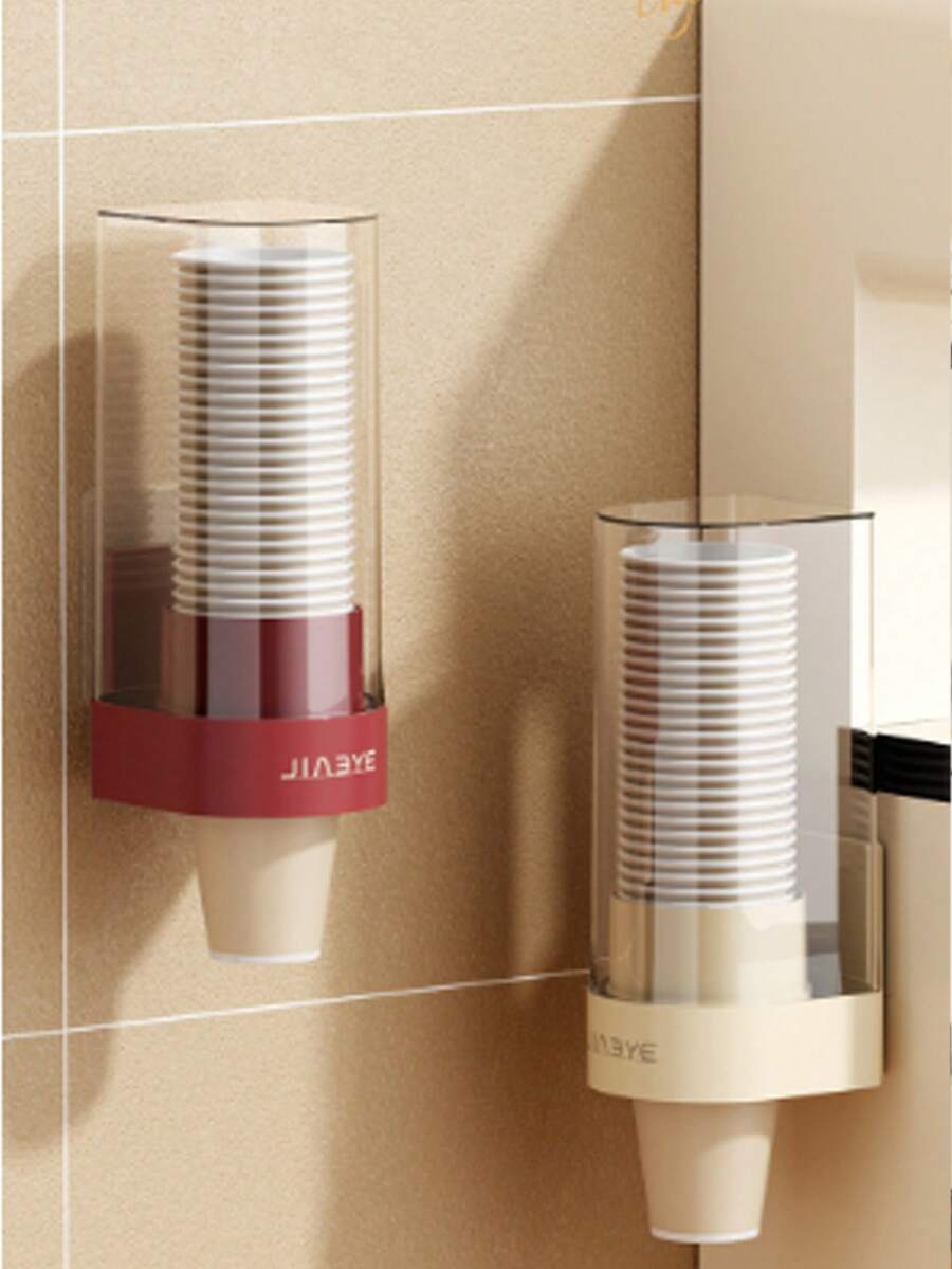 1 pieza Soporte de pared para tazas - Estante para tazas de baño, Estante de almacenamiento de tazas de café para el hogar, Organizador de dispensador de agua, Adecuado para el hogar, la oficina, el hospital, el gimnasio