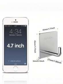 1pc/2pcs/4pcs/6pcs/8pcs/12pcs Heavy Duty Adhesive Hooks, Towel Hooks, Stick On Hooks, Wall Hangers, Waterproof Stainless Steel Sticky Hooks For Bathroom Kitchen Home - Multicolor - View 3