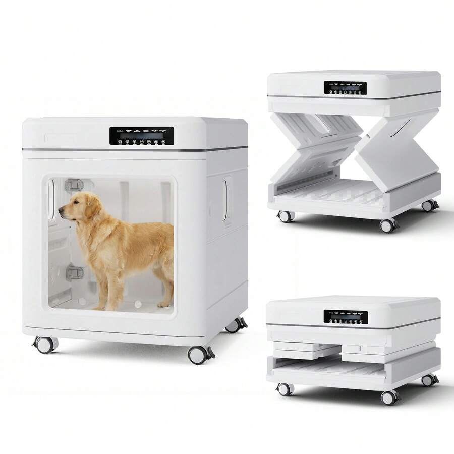 Advwin 100L Large Pet Dryer Box With Wheels, Smart Temperature Control, 360° Drying, Ultra Quiet, Foldable Design, Dog Drying Box Automatic For Cats And Multi-Pet Families - AU Plug(220-240V) - View 1