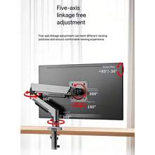 Philips Monitor Arm Stand With Display, No-Drill Mounting Bracket,Adjustable And Rotating Mechanical Arm SPT7218