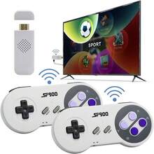 SF900 NES Retro Console With HD Video Gaming Controller 5,000 Games Included With Dual Wireless Controllers The Perfect Holiday Gift For The Family - Light Grey - View 8