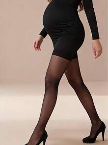 1 Pair Maternity Pantyhose - Snag-Resistant, Abdominal Support, Suitable For Entire Pregnancy, Maternity Wear And Expectant Mothers