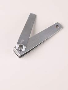 1pc Stainless Steel Nail Clipper, Flat Edge Nail Trimmer Suitable For Men And Women