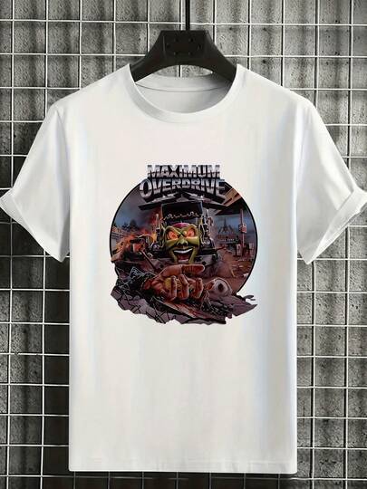 1PC Men's Maximum Overdrive Movie Horror T Shirt with Evil Truck Design for Fans of Classic Cult Films