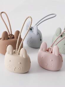 1 pieza Estuche de chupete de silicona para bebé, caja de almacenamiento de 100% silicona suave para mantener el chupete y sus accesorios - 1 pieza - Ver 3