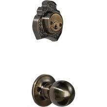 Dexter Cerradura Residencial 'Trípoli' para Puerta de Entrada Principal Madera Metal o Aluminio 45mm Latón Antiguo - Cuarenta y un años - Ver 2