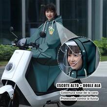 Impermeable para aImpermeable para a Motociclista de Reutilizable Kit de Ponco para a de Adultos con Botas para a Uso Dia - Verde - Ver 3