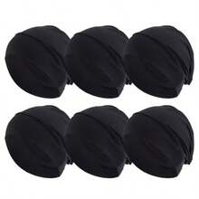 2pcs Stretchy Ramadan Headscarf [Multi-Color Options + High Elasticity & Comfort + Soft Skin-Friendly + Stitching + Snug Fit] Suitable For Ramadan Outfits, Daily Wear, Mosque Prayer, Commuting, Casual Outing, Vacation, Home Matching, Formal Occasions, Headscarf Underlayer, All Seasons - Multicolor - View 7